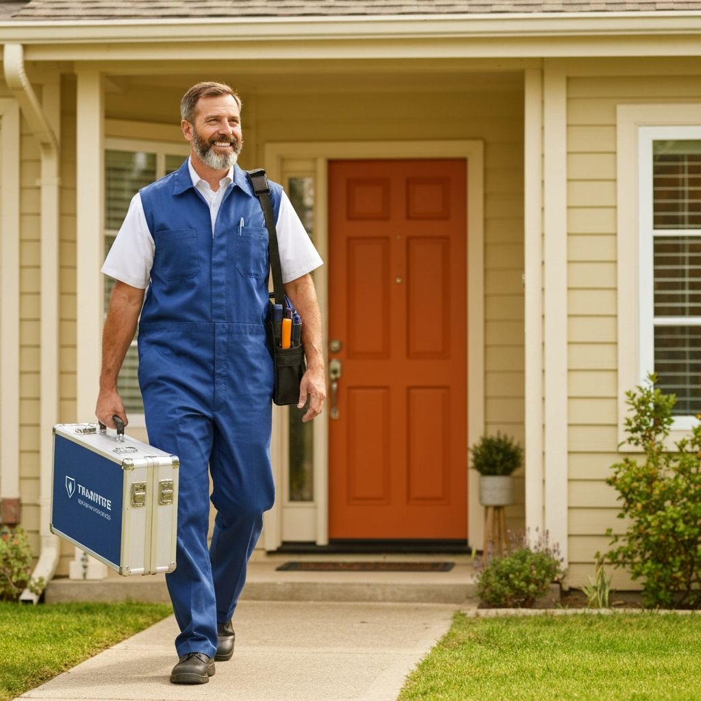 Home service TV repair setup
